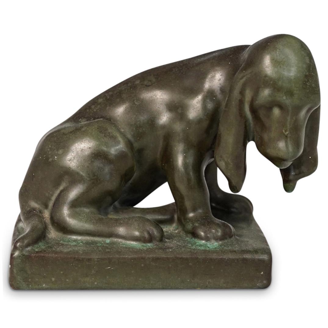 Louise Abel Rookwood Pottery Hound Dog Figurine (1 of 7)