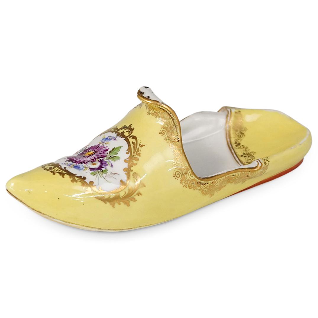 Antique Meissen Porcelain Slipper Shoe Figurine (1 of 5)