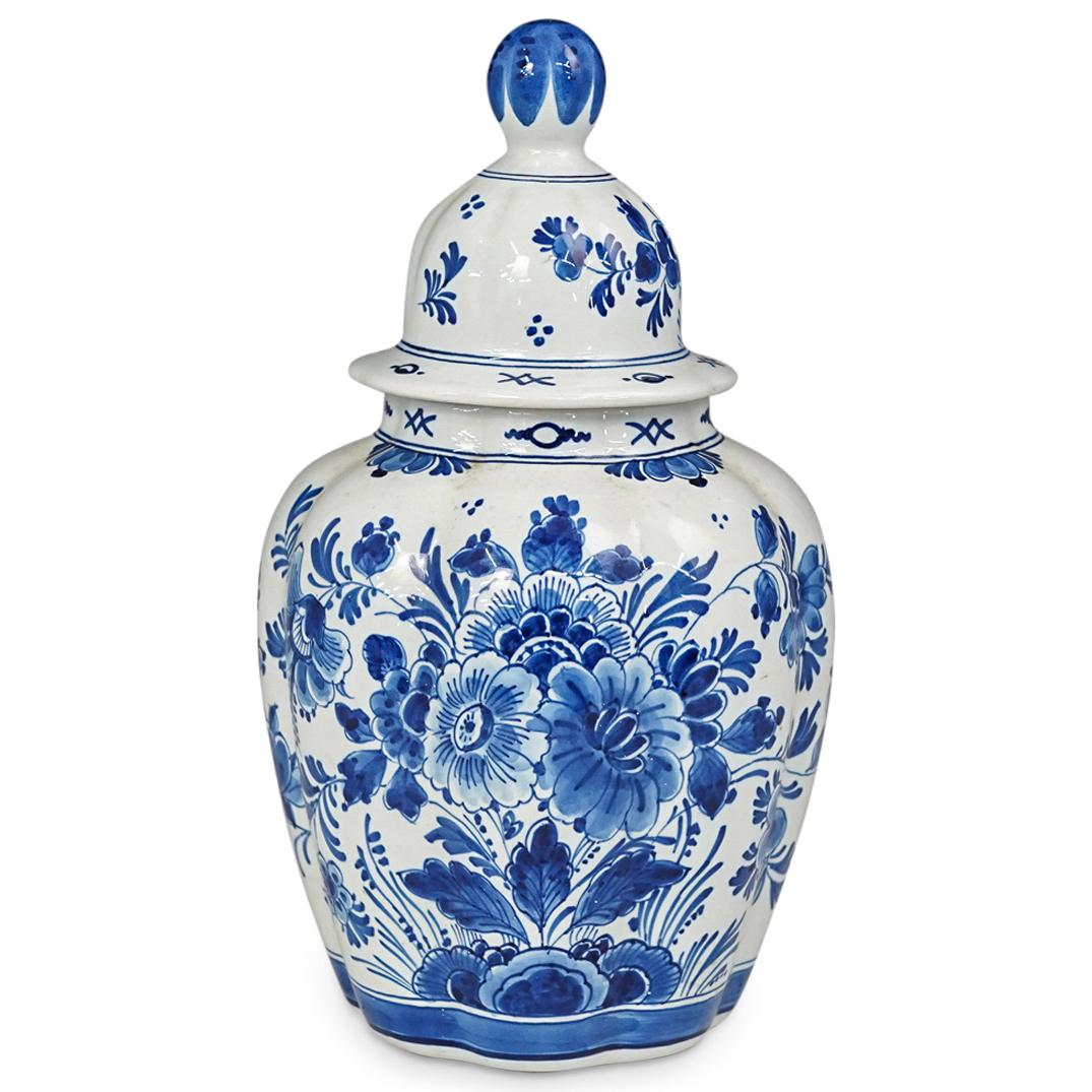 Blue Delft Porcelain Lidded Jar (1 of 7)