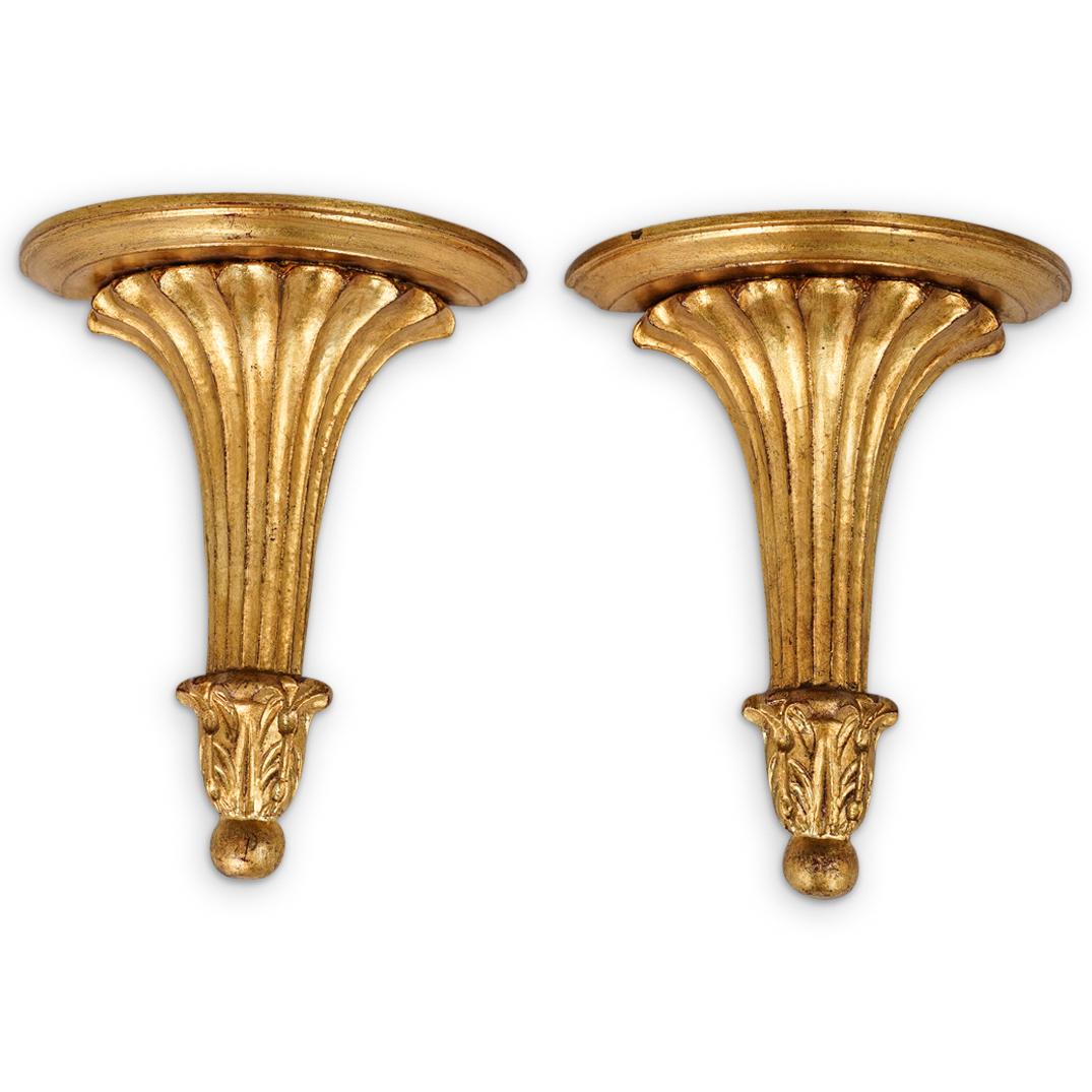 Italian Gilt Wood Wall Shelves Brackets (1 of 8)