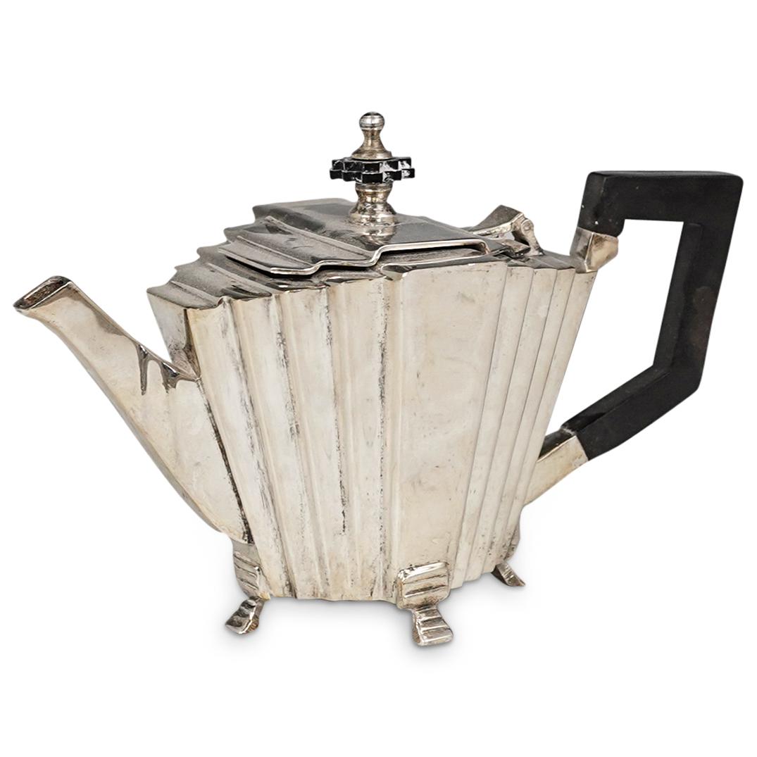 Silver-Plated Art Deco Tea Kettle (1 of 6)