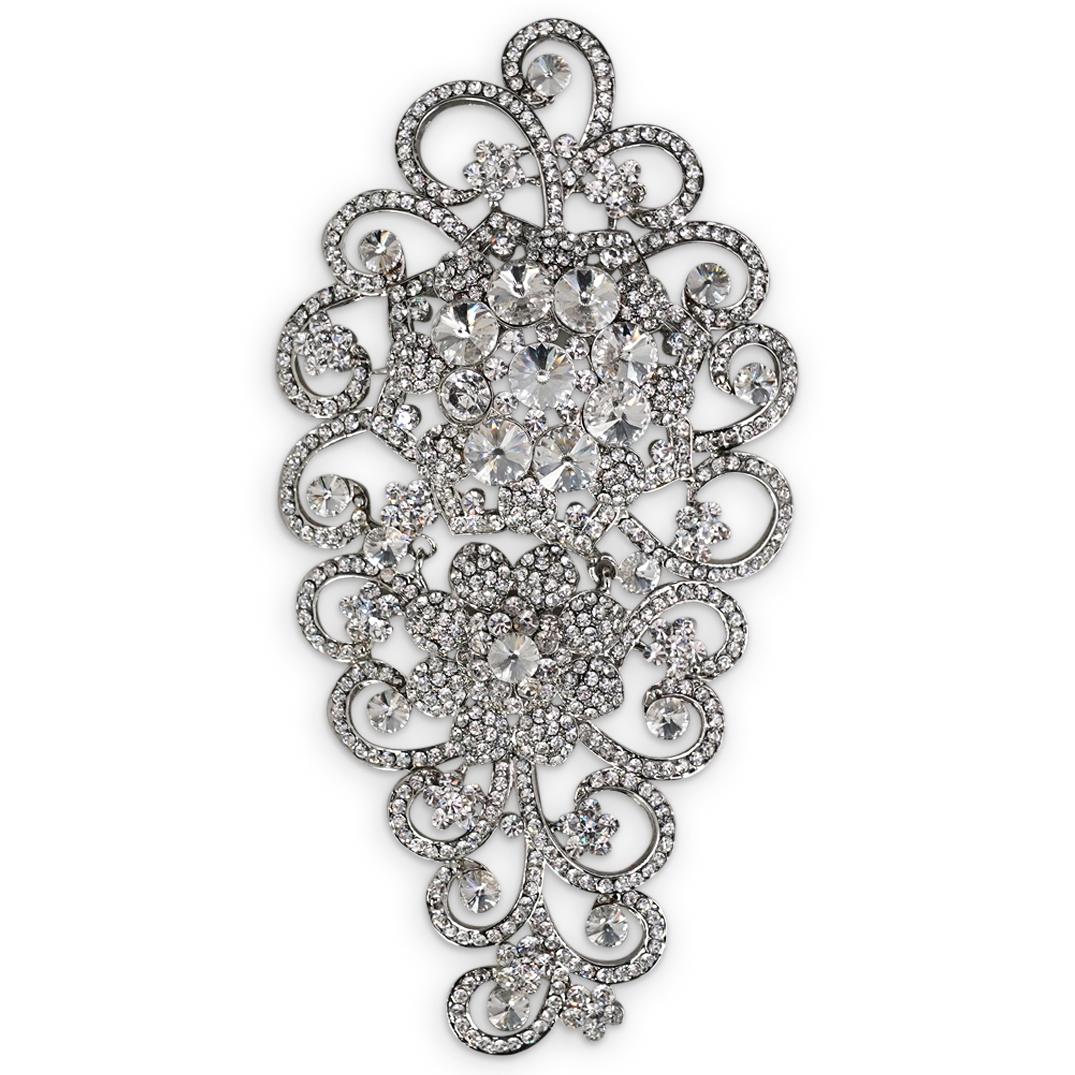 Large Vintage Rhinestone Brooch (1 of 4)