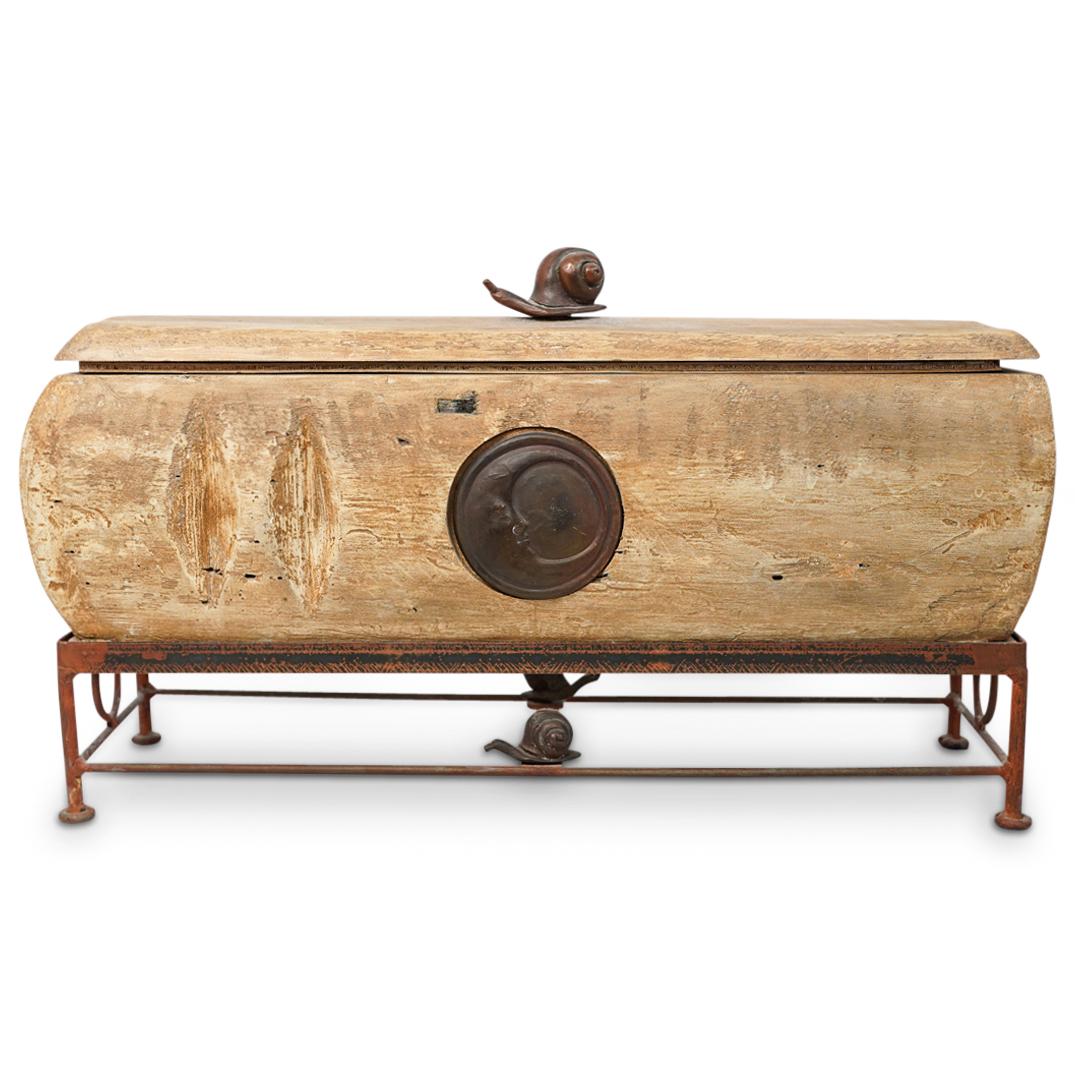 Large Rectangular Carved Wooden Box (1 of 10)