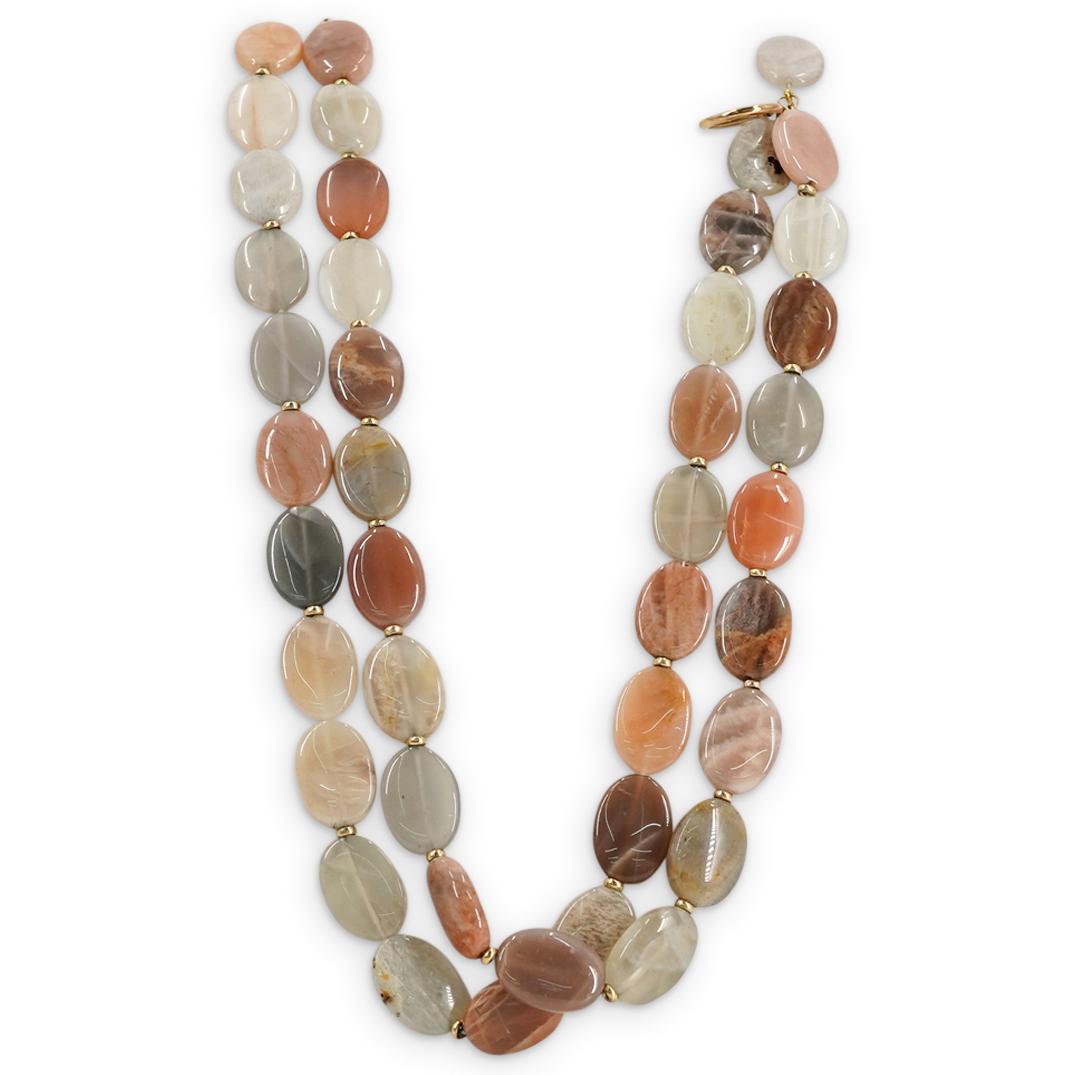 14K Yellow Gold & Semi-Precious Stone Necklace (1 of 3)