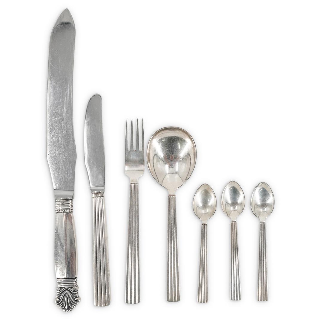 (7Pc) Georg Jensen Sterling Silver Flatware Grouping (1 of 6)