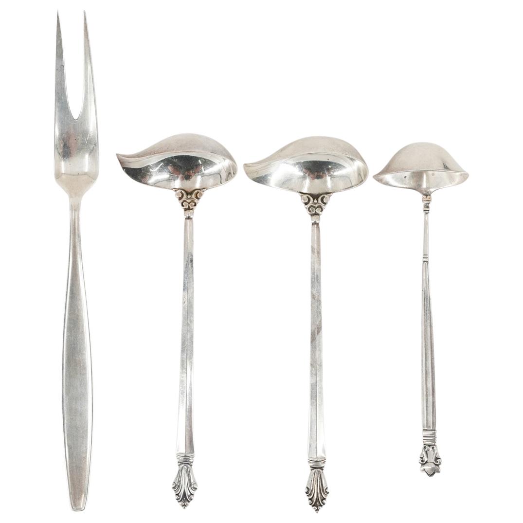 (4Pc) Georg Jensen Sterling Silver Flatware Grouping (1 of 3)