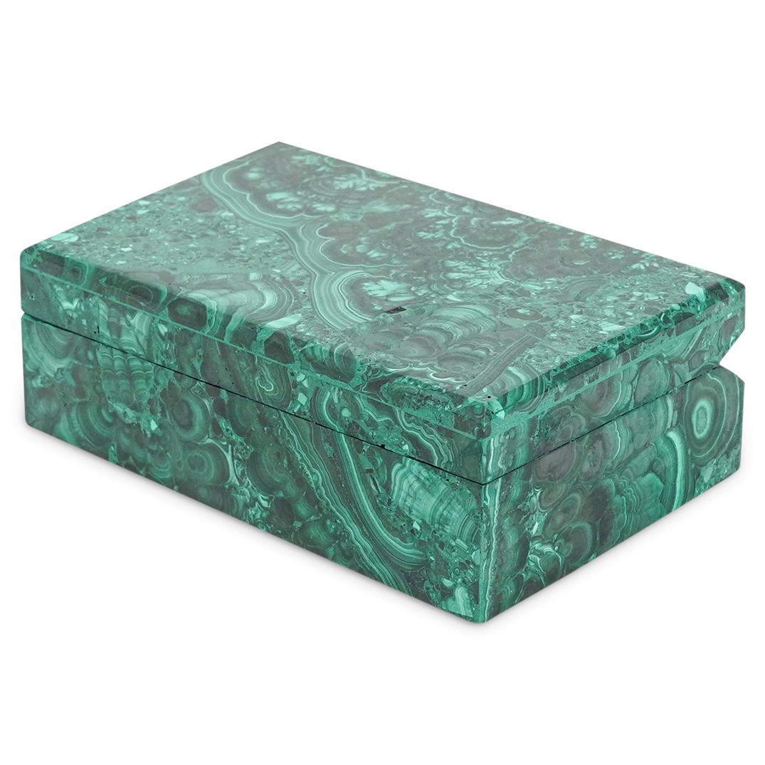 Malachite Box With Hinged Lid (1 of 4)