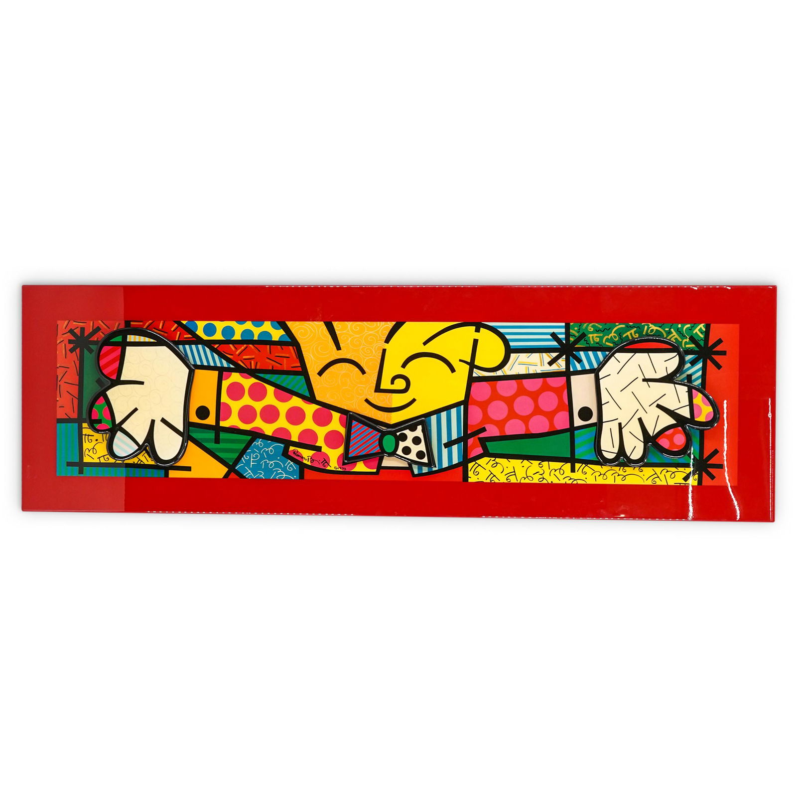 Romero Britto (Brazilian, b 1963) Acrylic 3D Panel (1 of 6)