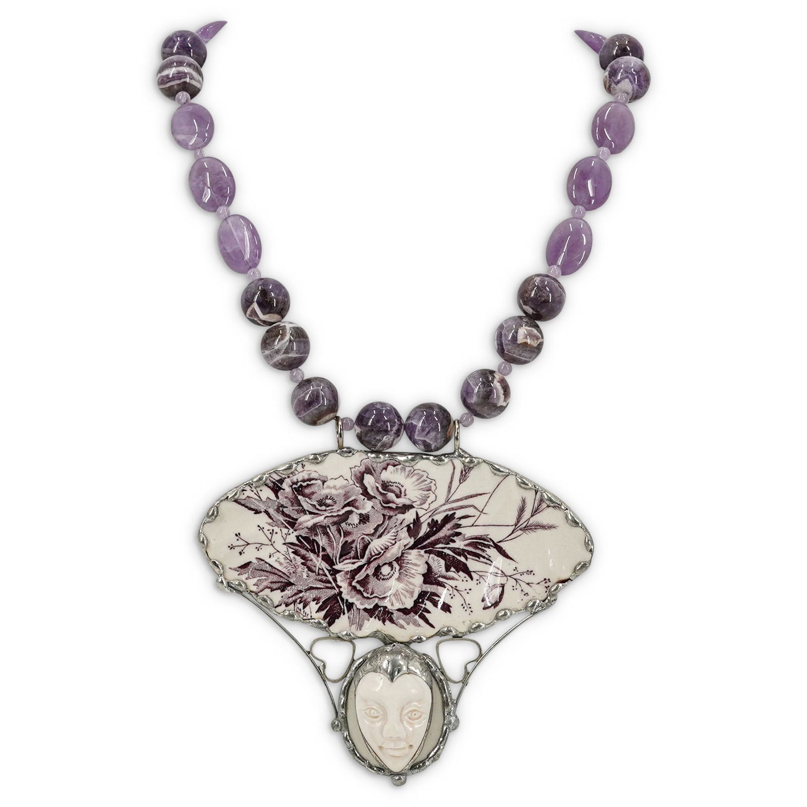 Paullete, A.J Wilkinson, Amethyst and Silver Necklace (1 of 7)