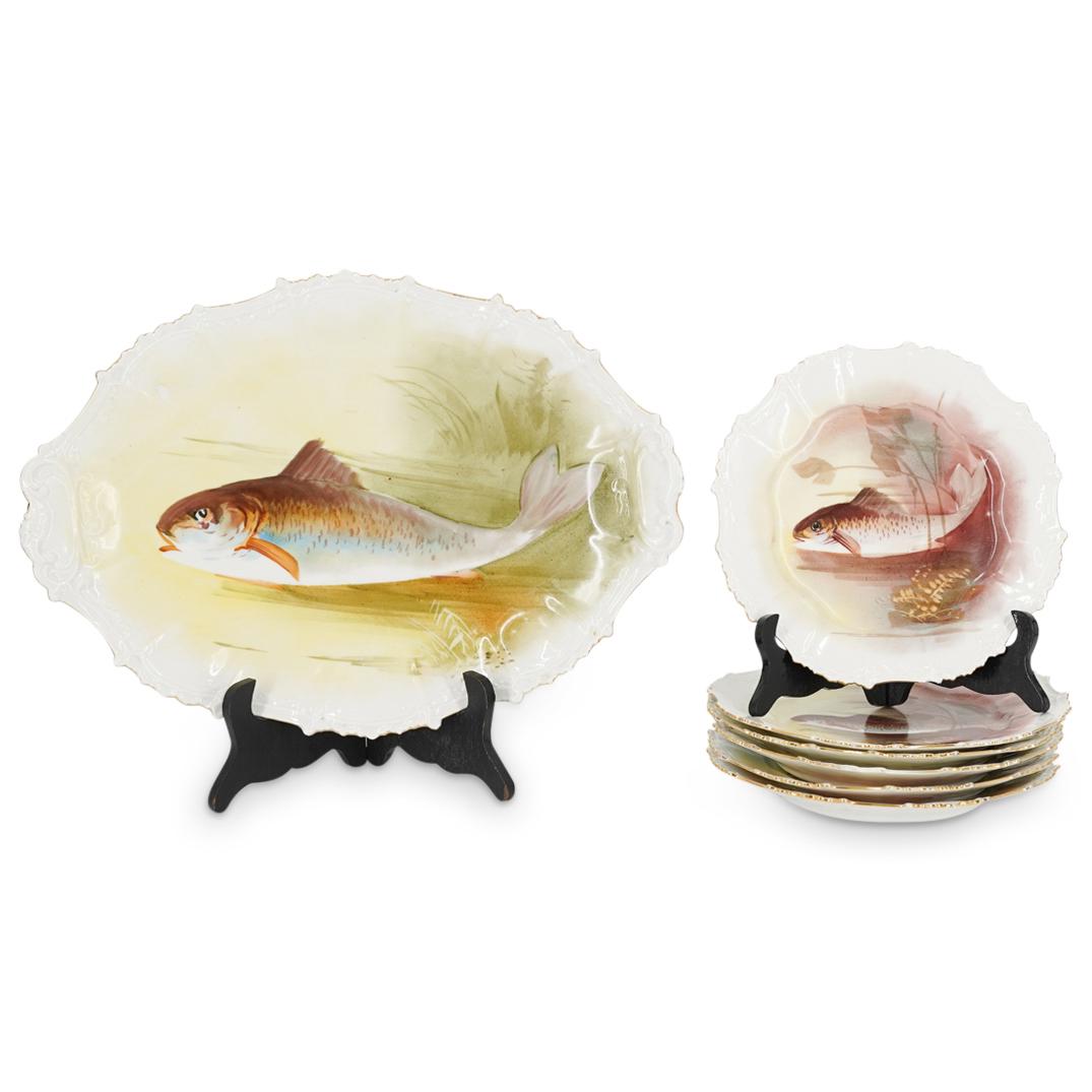 (6Pc) Limoges Blakeman & Henderson Porcelain Dish Set (1 of 6)