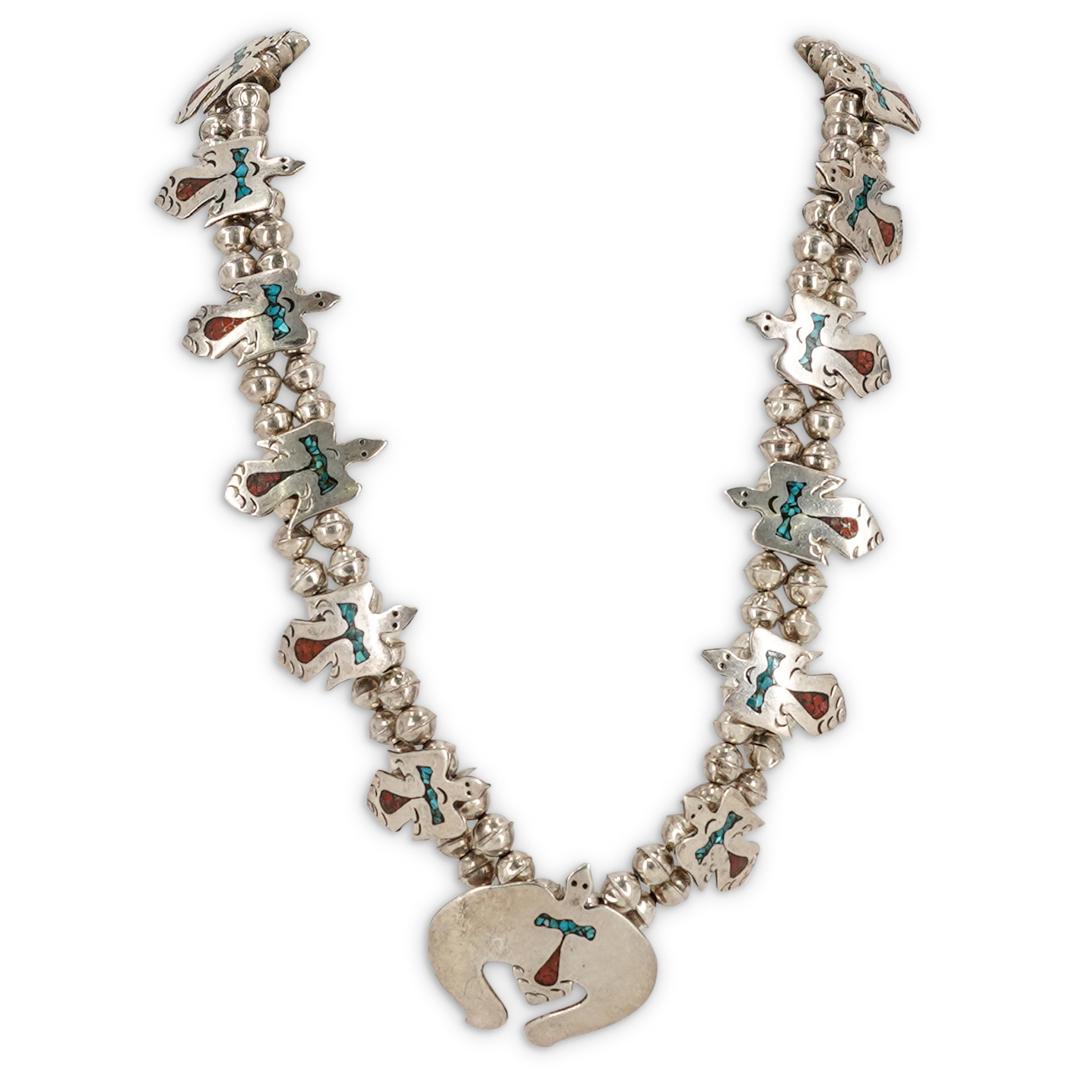 Navajo Sterling Silver Necklace (1 of 7)