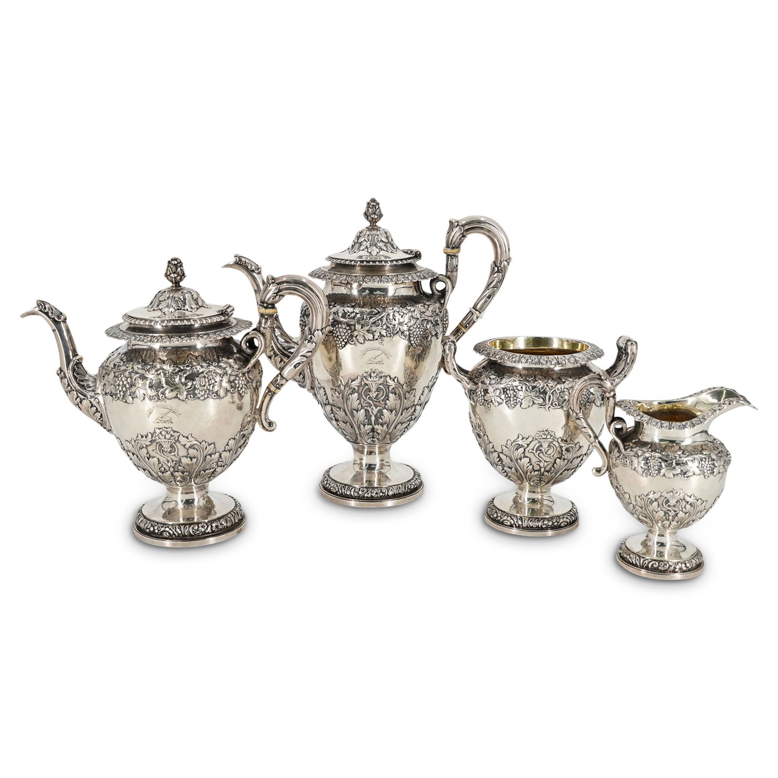 (4Pc) Edinburgh Scotland Fine Sterling Silver Service (1 of 11)