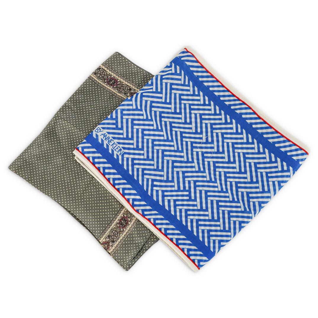 (2 Pc) Anne Klein Silk & Wool Scarves (1 of 8)