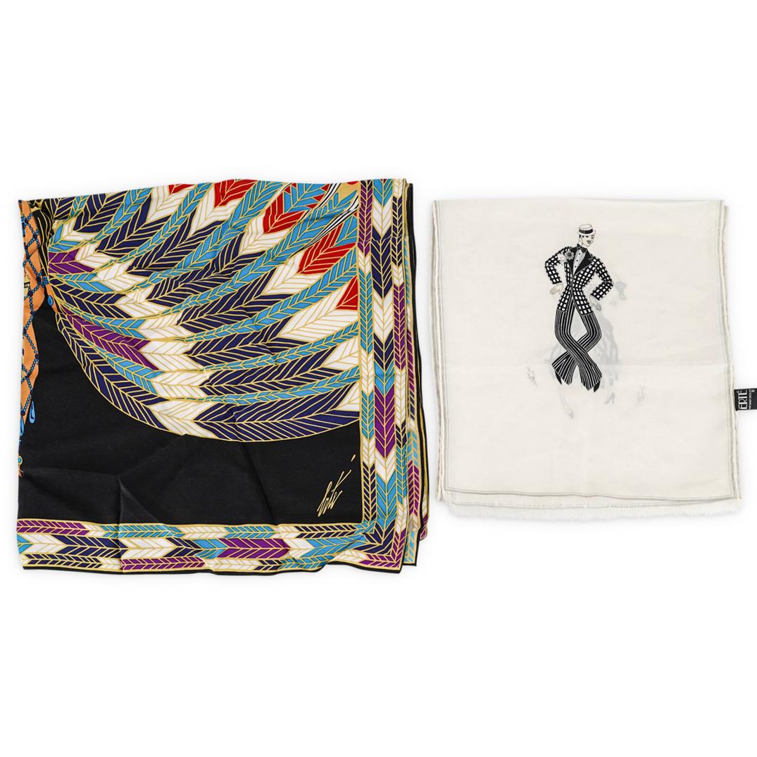 (2 Pc) Erte Silk Scarves (1 of 10)