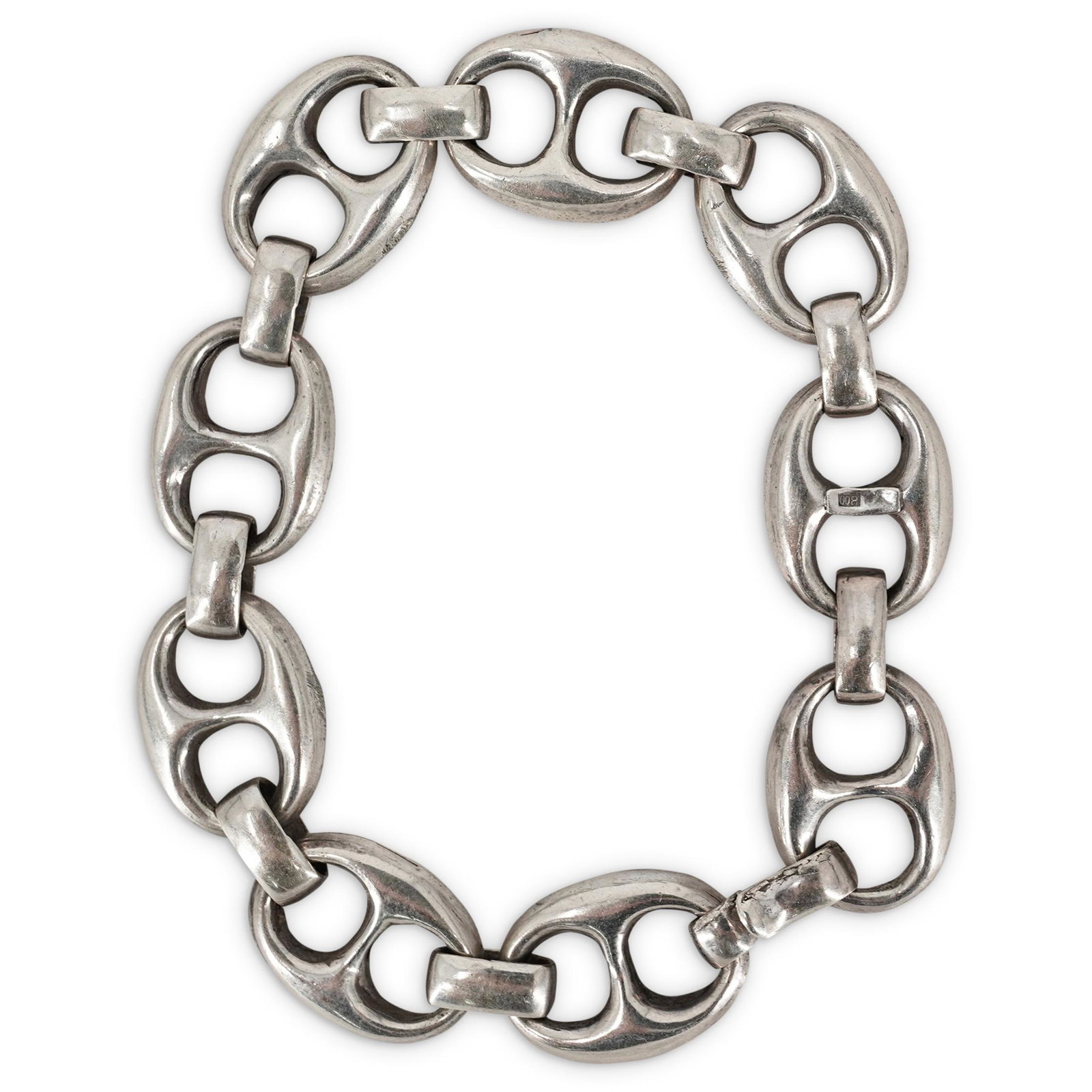 Vintage Gucci Style Silver Bracelet (1 of 3)