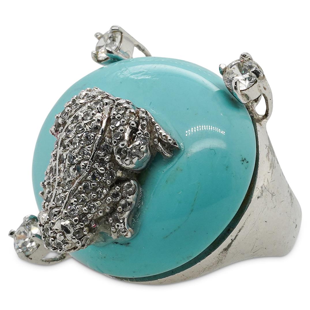 Sterling Silver Frog Ring (1 of 4)