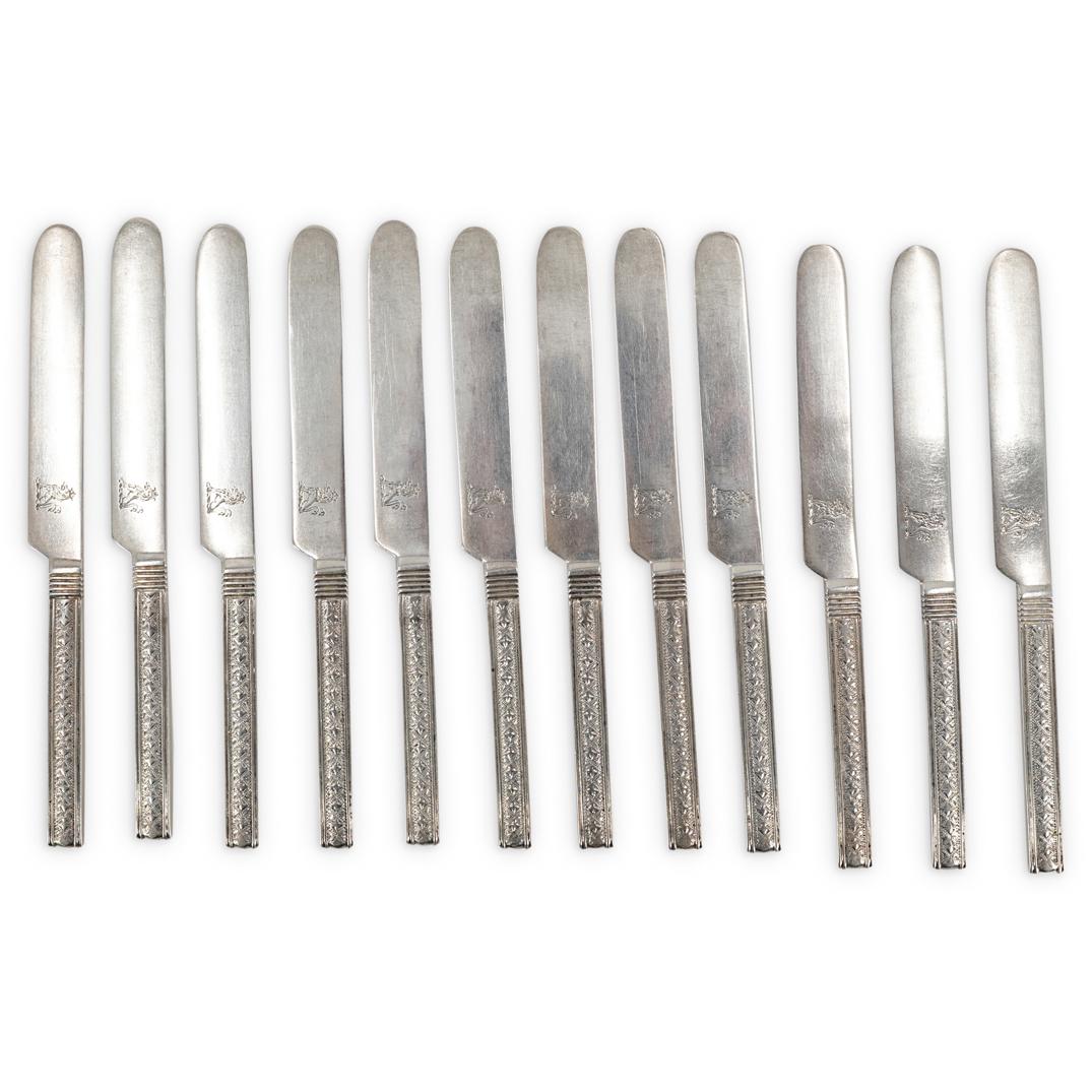 (12Pc) S. Kirk & Son Sterling Knife Set (1 of 3)