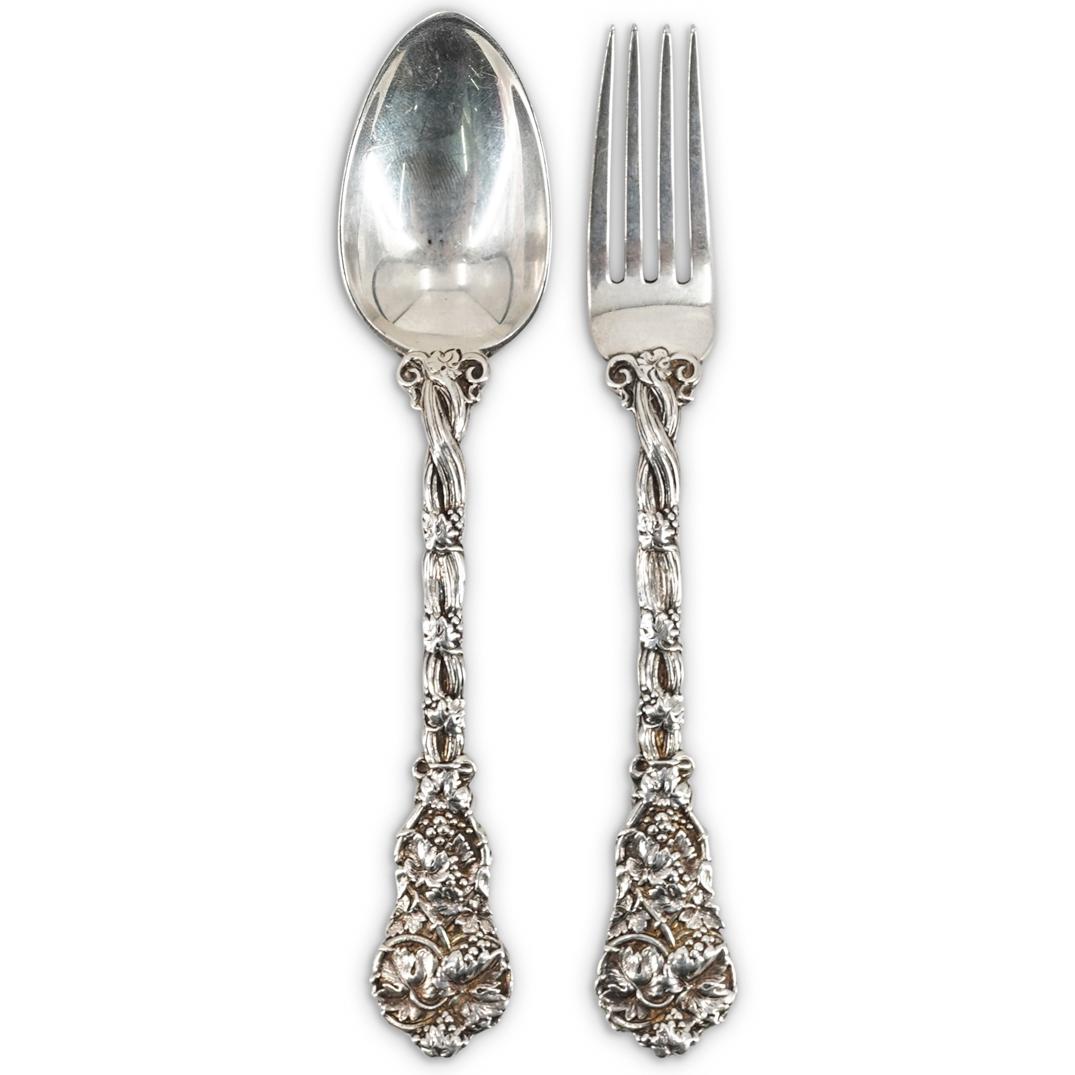 (2Pc) Sterling Silver Grape Cluster Flatware (1 of 7)
