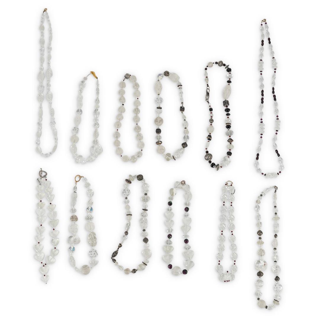 (12 Pc) Paulette Crystal and Semi Precious Necklaces (1 of 9)