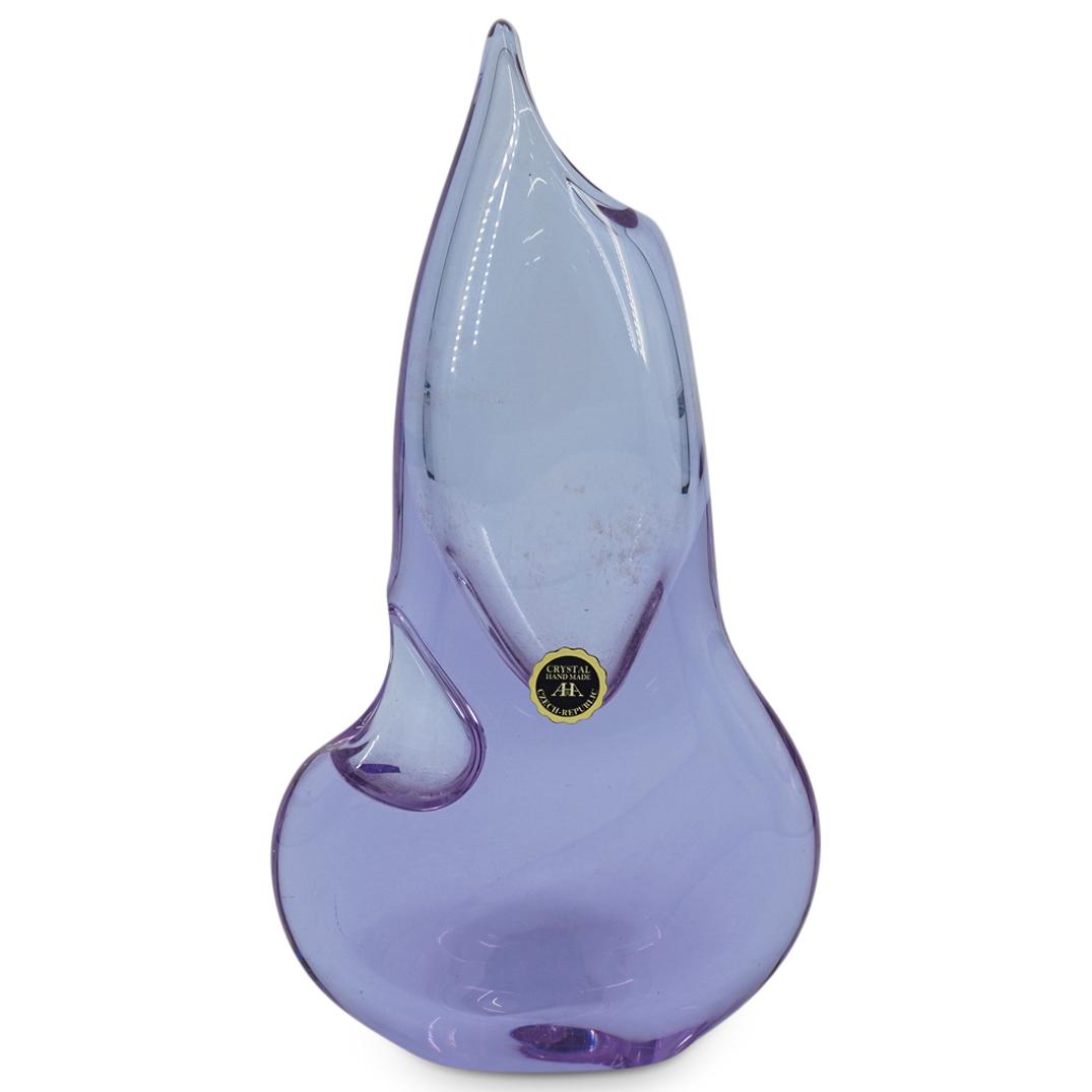 Czech Crystal Handmade Vase (1 of 8)