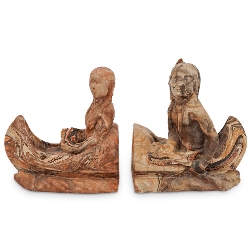 (2 pc) Nemadji Indian Bookends (1 of 11)