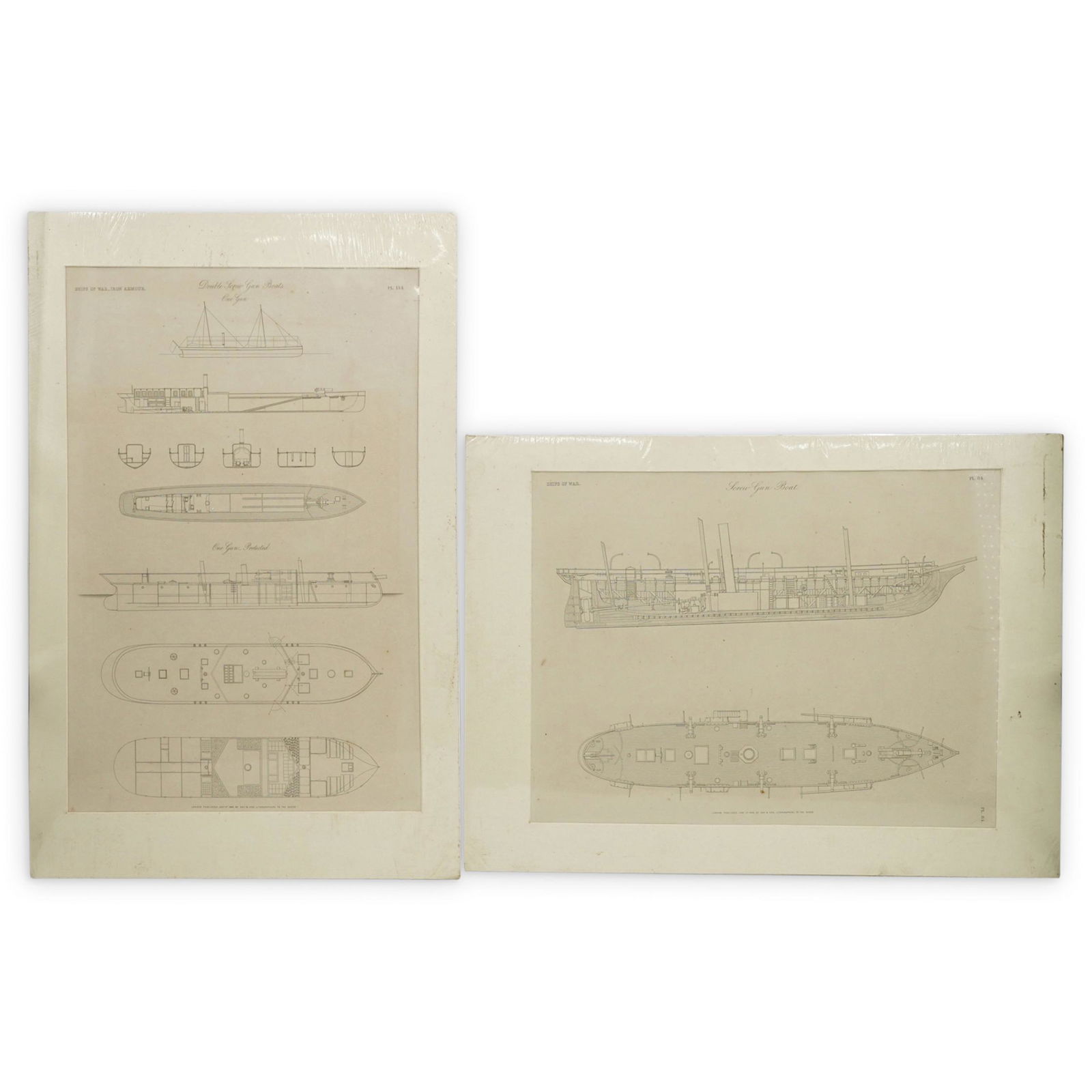 (2Pc) "Day & Son, London" Ship Lithographs (1 of 16)