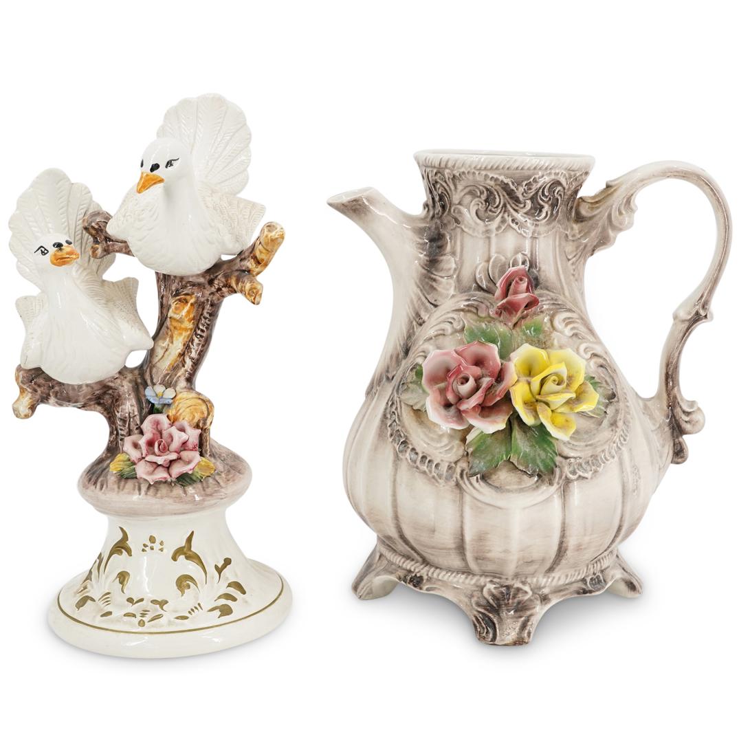 (2 pc) Capodimonte Decorative Figures (1 of 10)