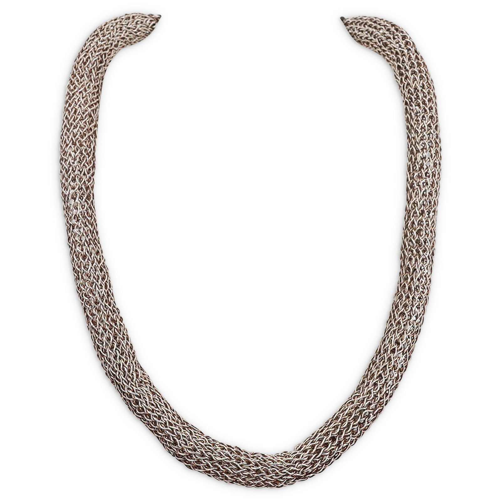 Sterling Silver Mesh Necklace (1 of 3)