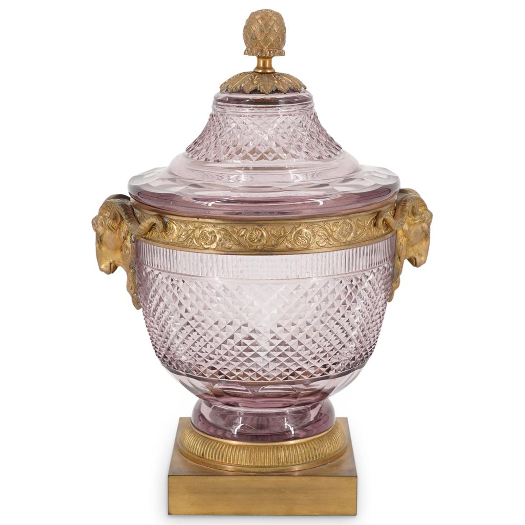 Empire Style Amethyst Crystal and Bronze Urn (1 of 8)