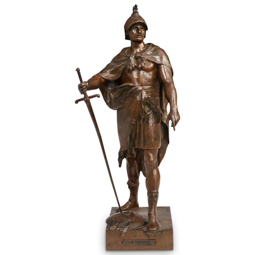 Emile Picault (1833-1915) "Le Devoir" Bronze (1 of 9)