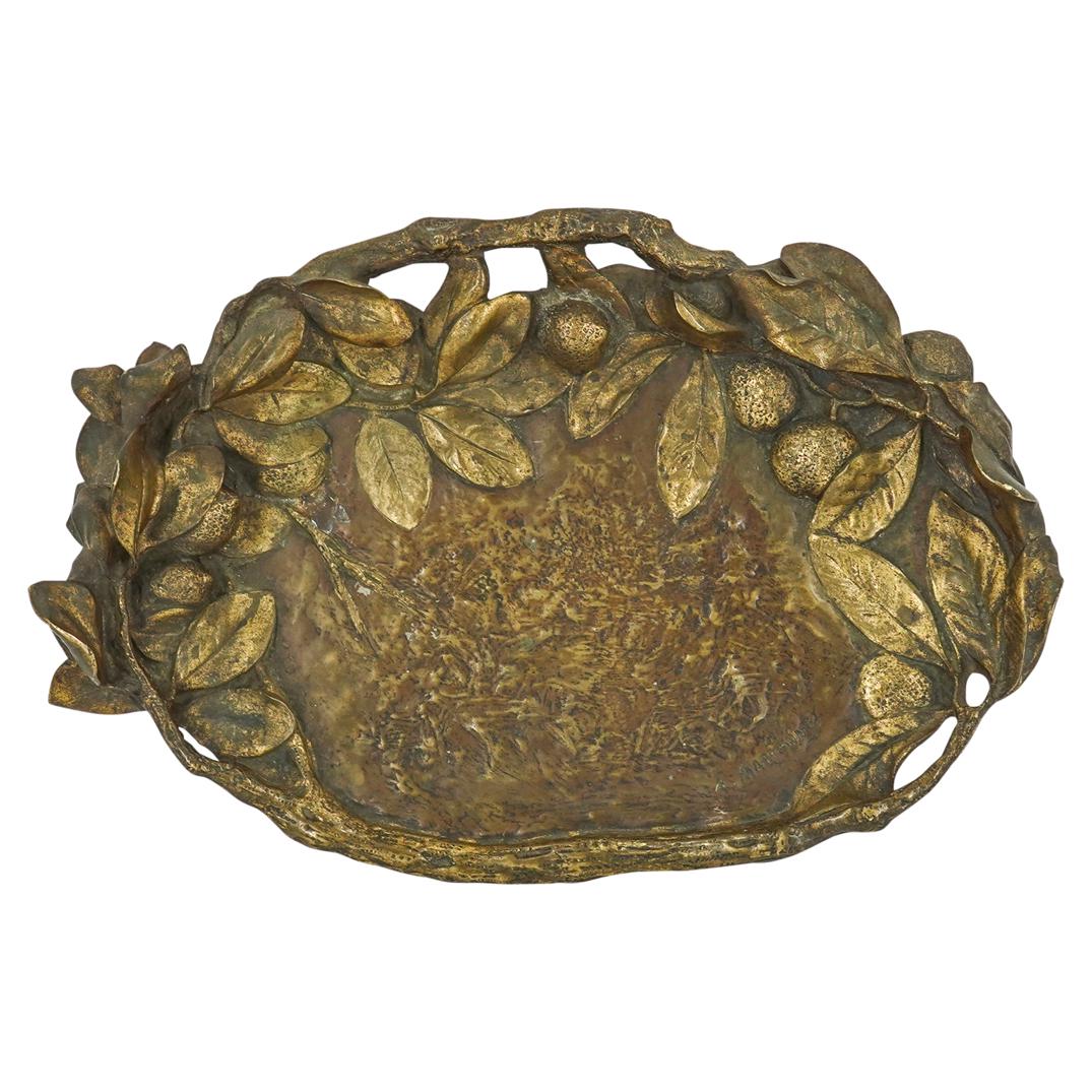 French 19th Century Albert Marionnet Bronze Tray (1 of 6)