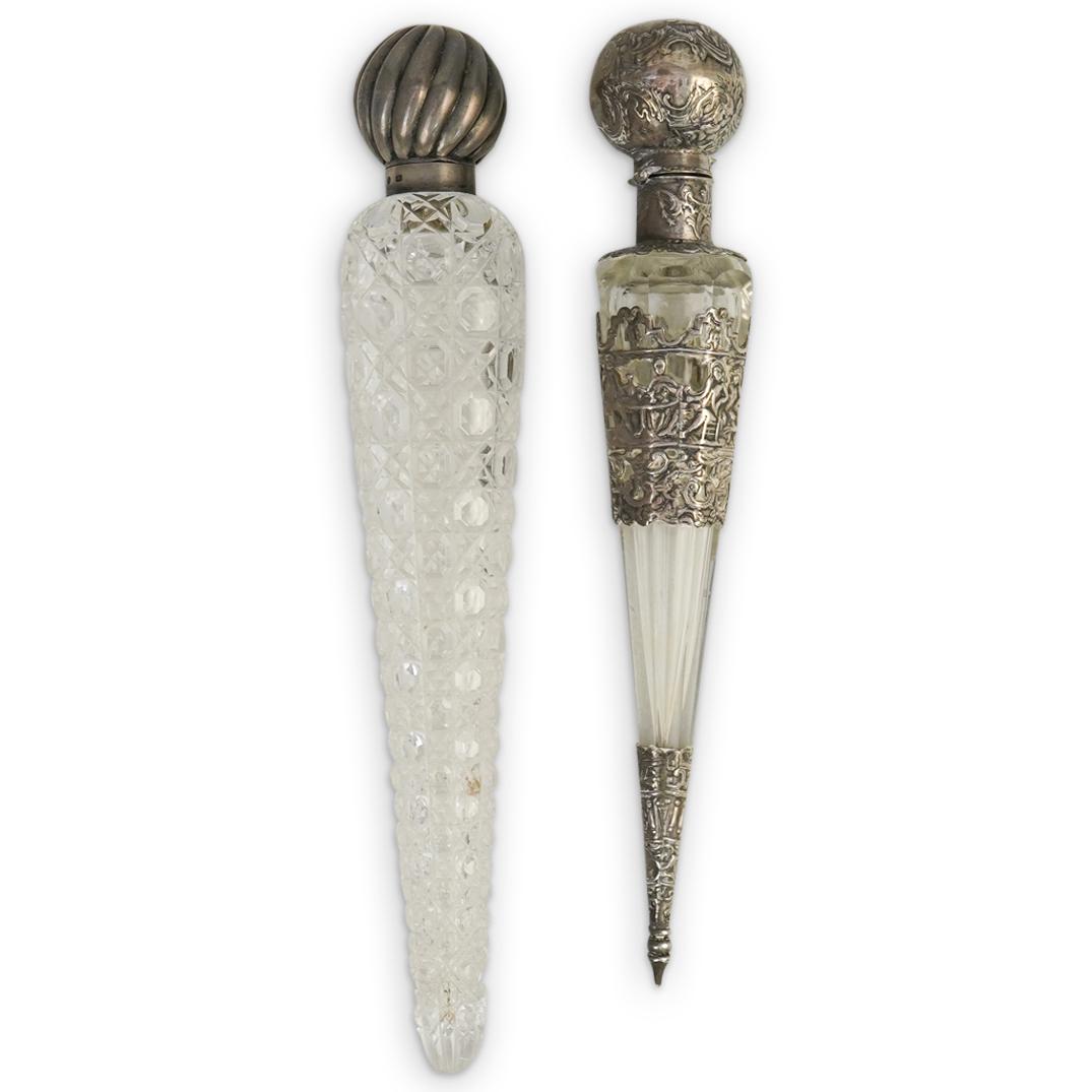 Antique Sterling & Crystal Vanity Bottles (1 of 10)