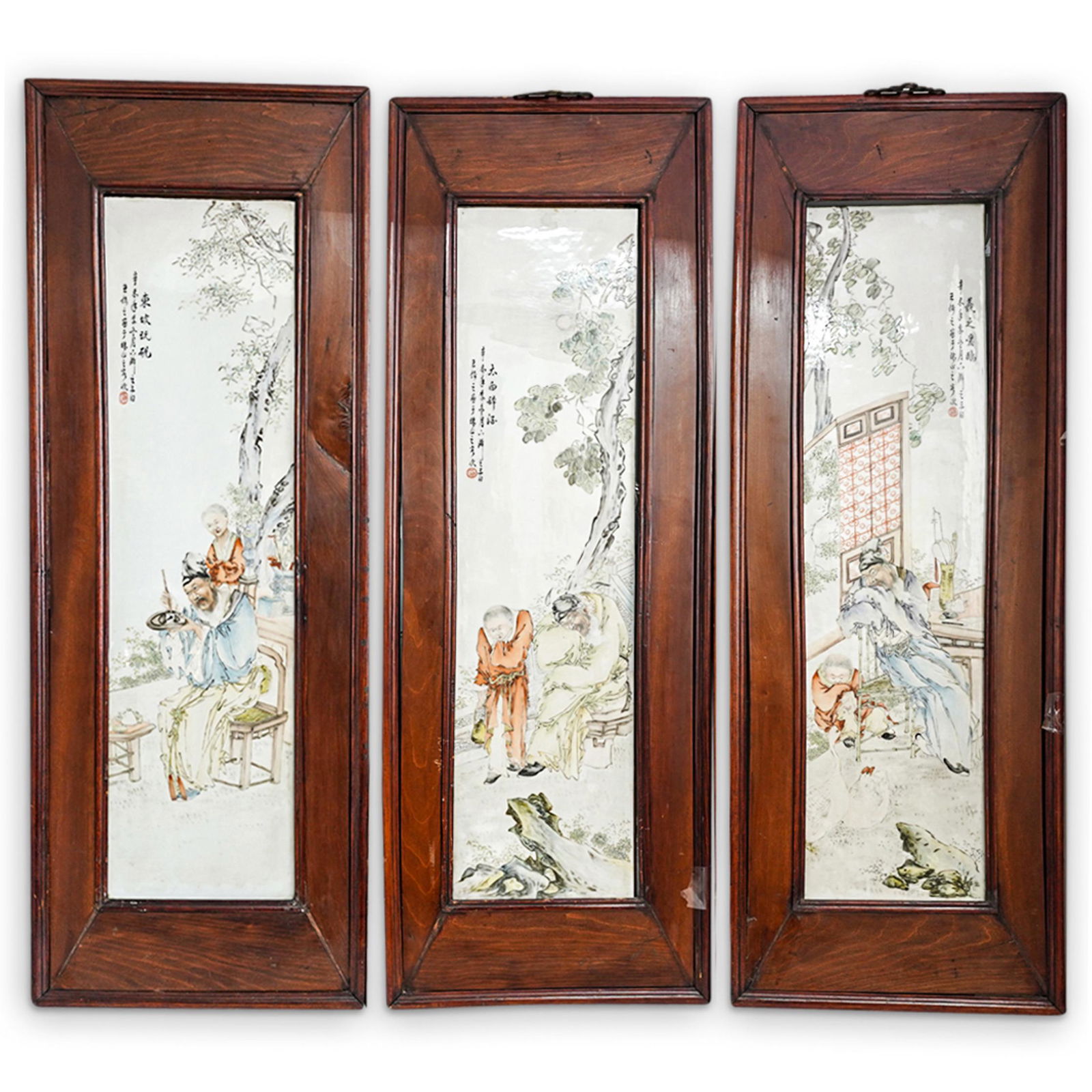 Antique Chinese Porcelain Plaques (1 of 8)