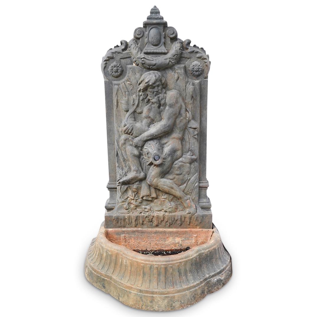Cast Iron Figural Garden Fountain (1 of 4)