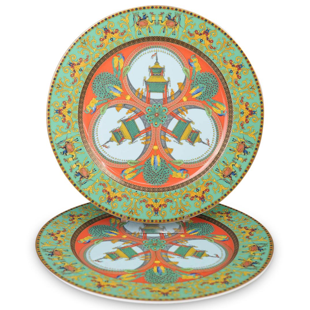 (2 Pc) Versace Rosenthal "Le Voyage De Marco Polo" (1 of 3)