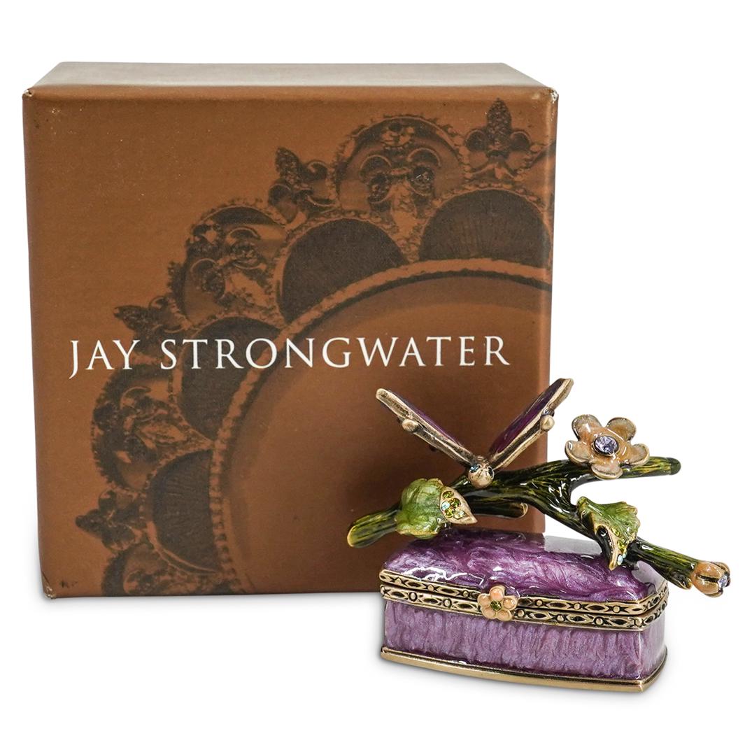 Jay Strongwater Hand Signed Enameled Trinket Box (1 of 6)