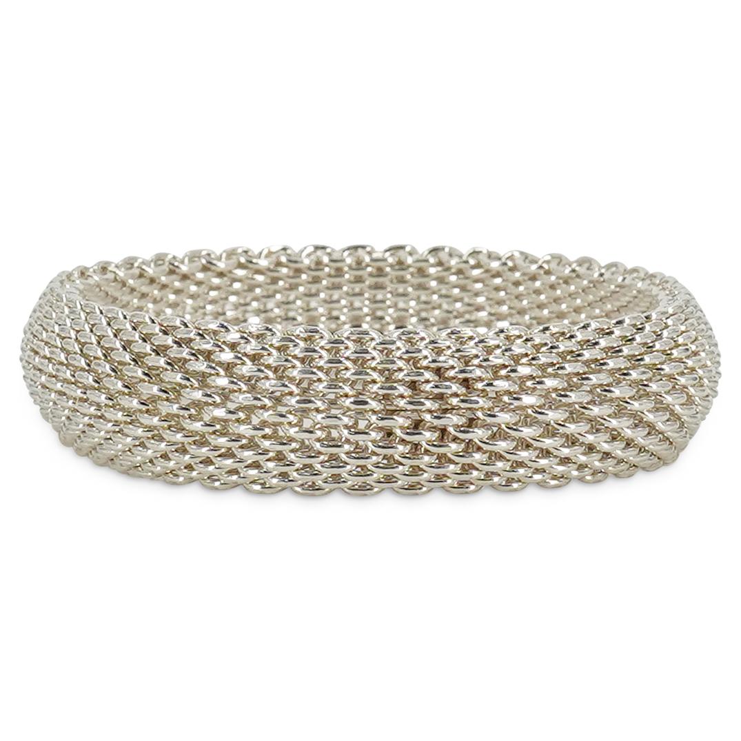 Tiffany & Co. Sterling Silver Somerset Mesh Bracelet (1 of 7)