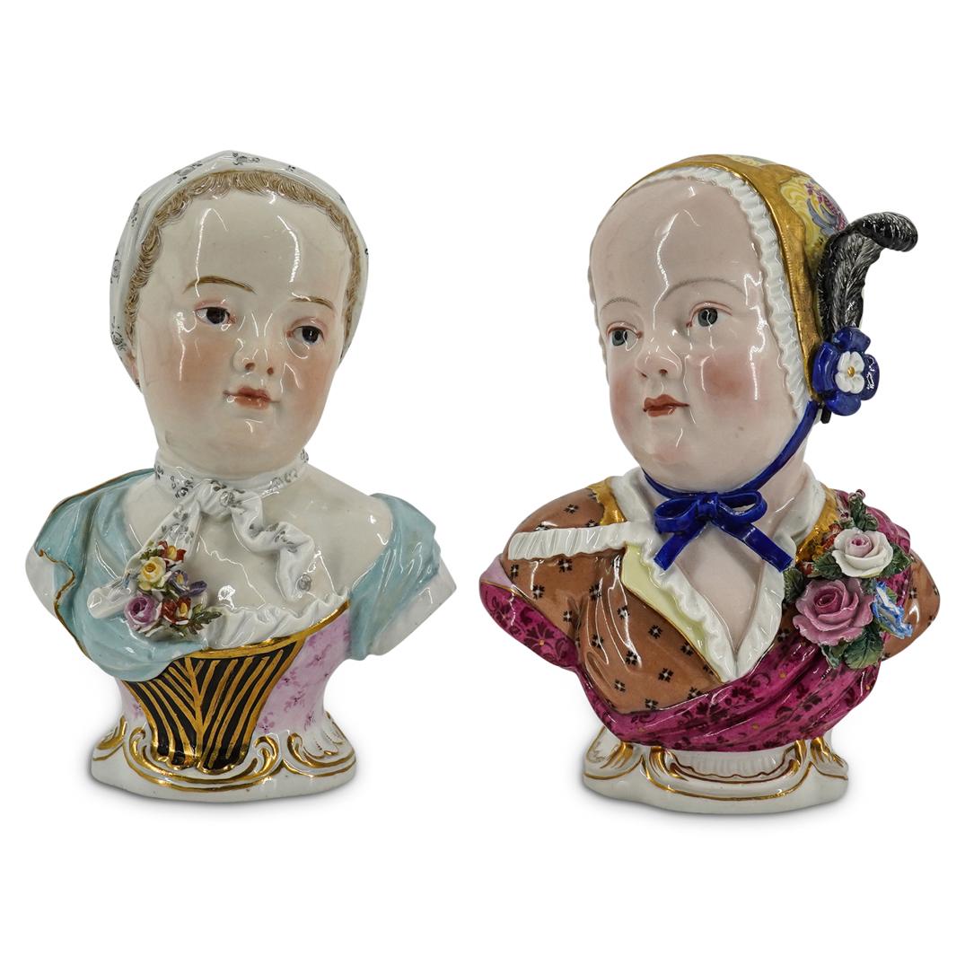 Meissen Porcelain Children Busts (1 of 5)