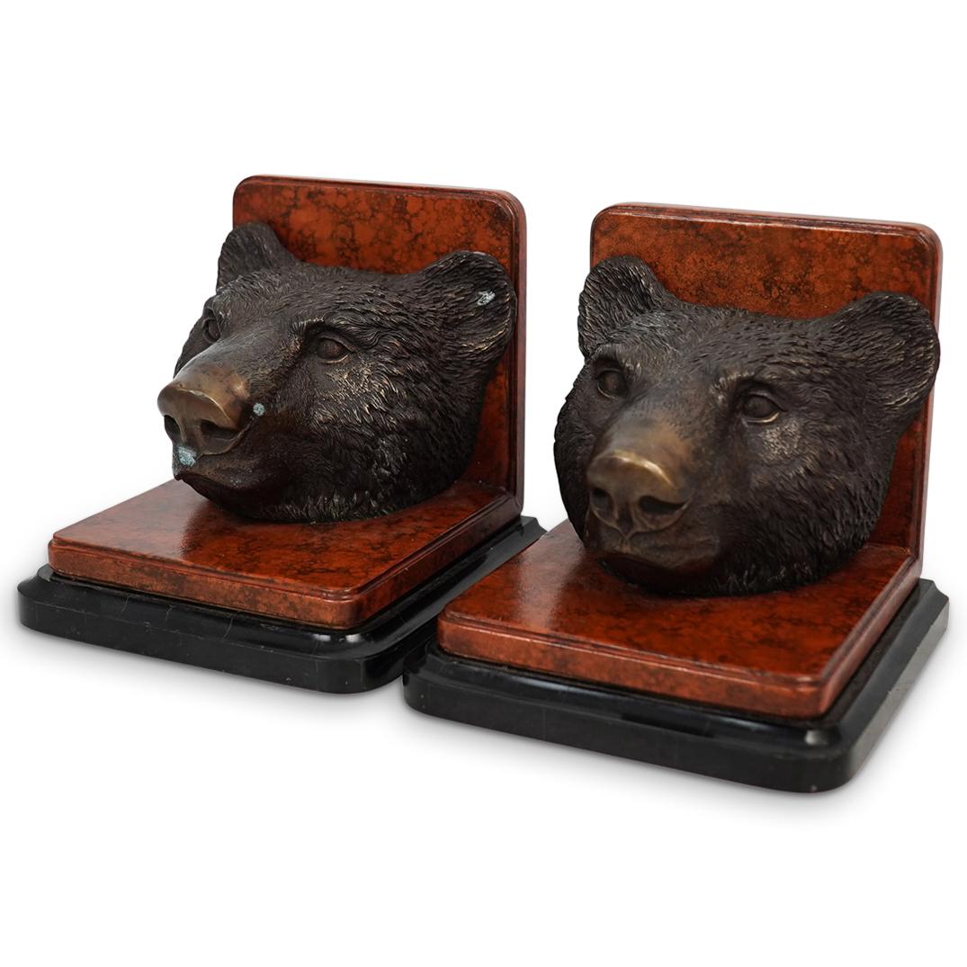 Maitland Smith Bronze Bear Bookends (1 of 10)