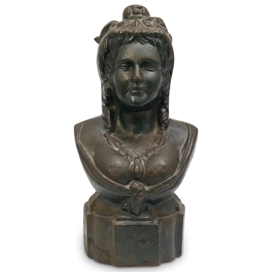 Antique Iron Juno Bust (1 of 3)