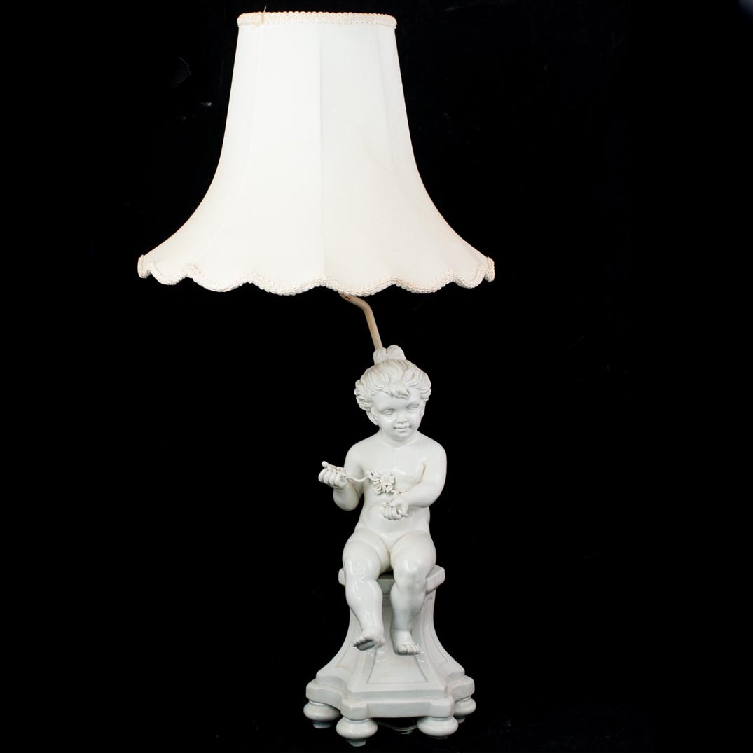 Porcelain Figural Table Lamp (1 of 4)
