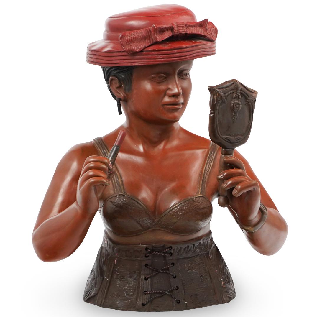 Signed Bronze Bust Sculpture (1 of 6)