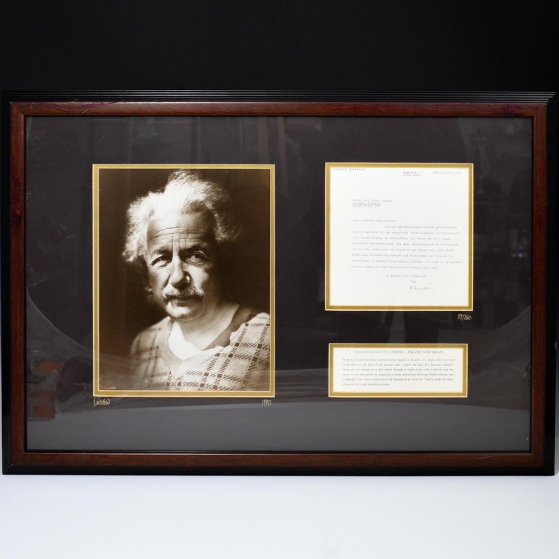 Albert Einstein Photograph with Signed Correspondence (1 of 5)