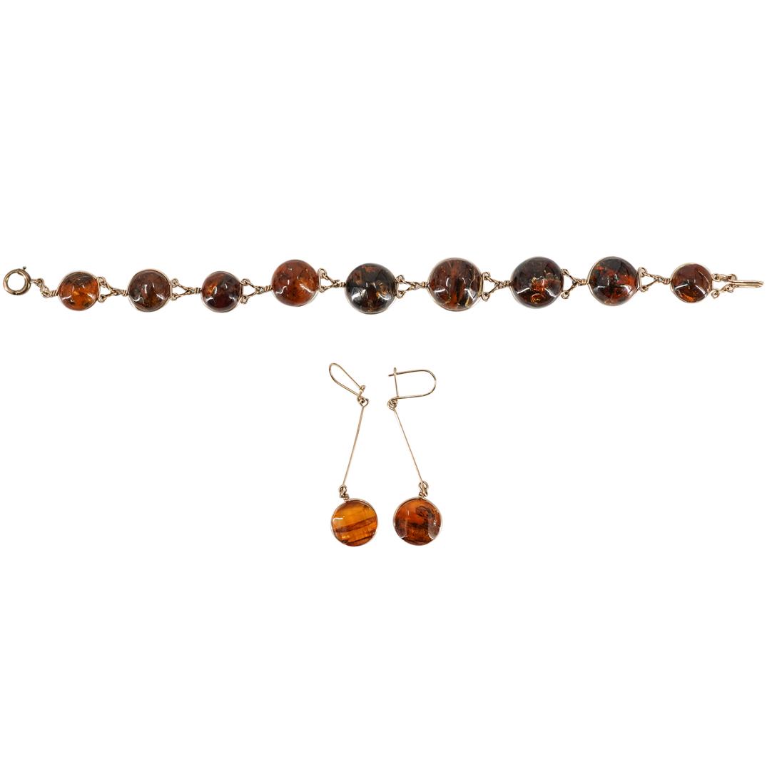 (3 Pc) Amber Jewelry Set (1 of 7)
