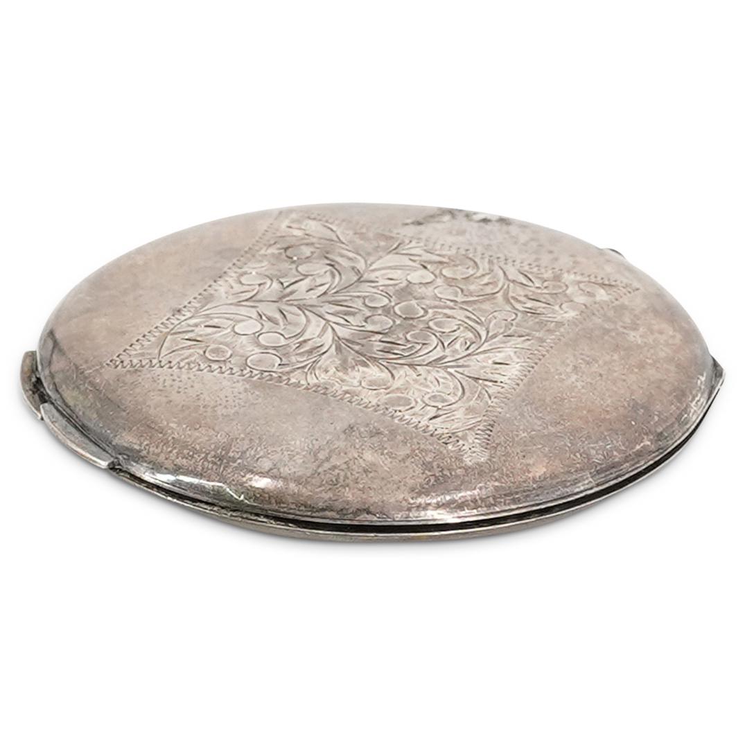 Antique Silver Compact Case (1 of 4)