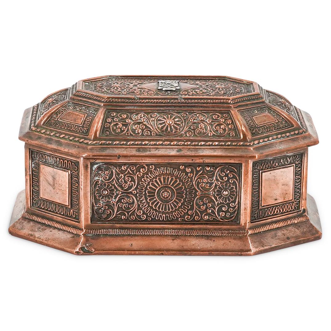 Tau Epsilon Phi Fraternity Copper Jewelry Box (1 of 5)
