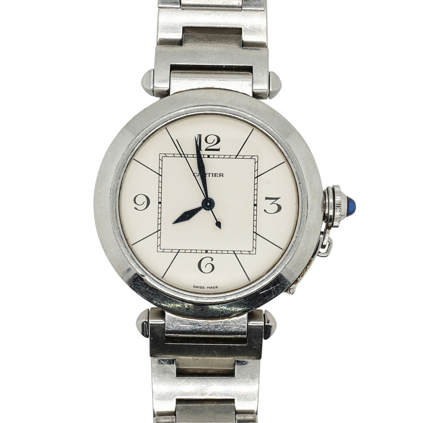 Pasha De Cartier Stainless Mens Watch (1 of 6)