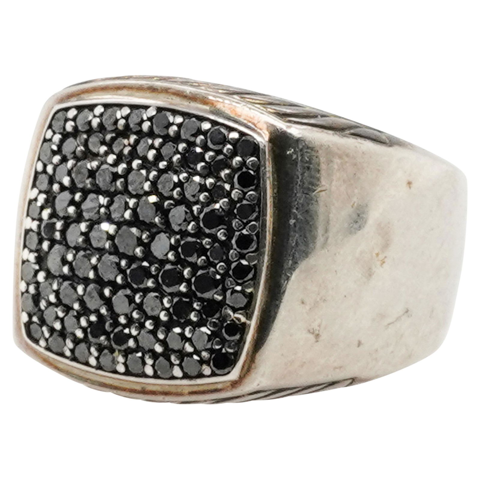 David Yurman Sterling Silver and Black Diamond Ring (1 of 5)