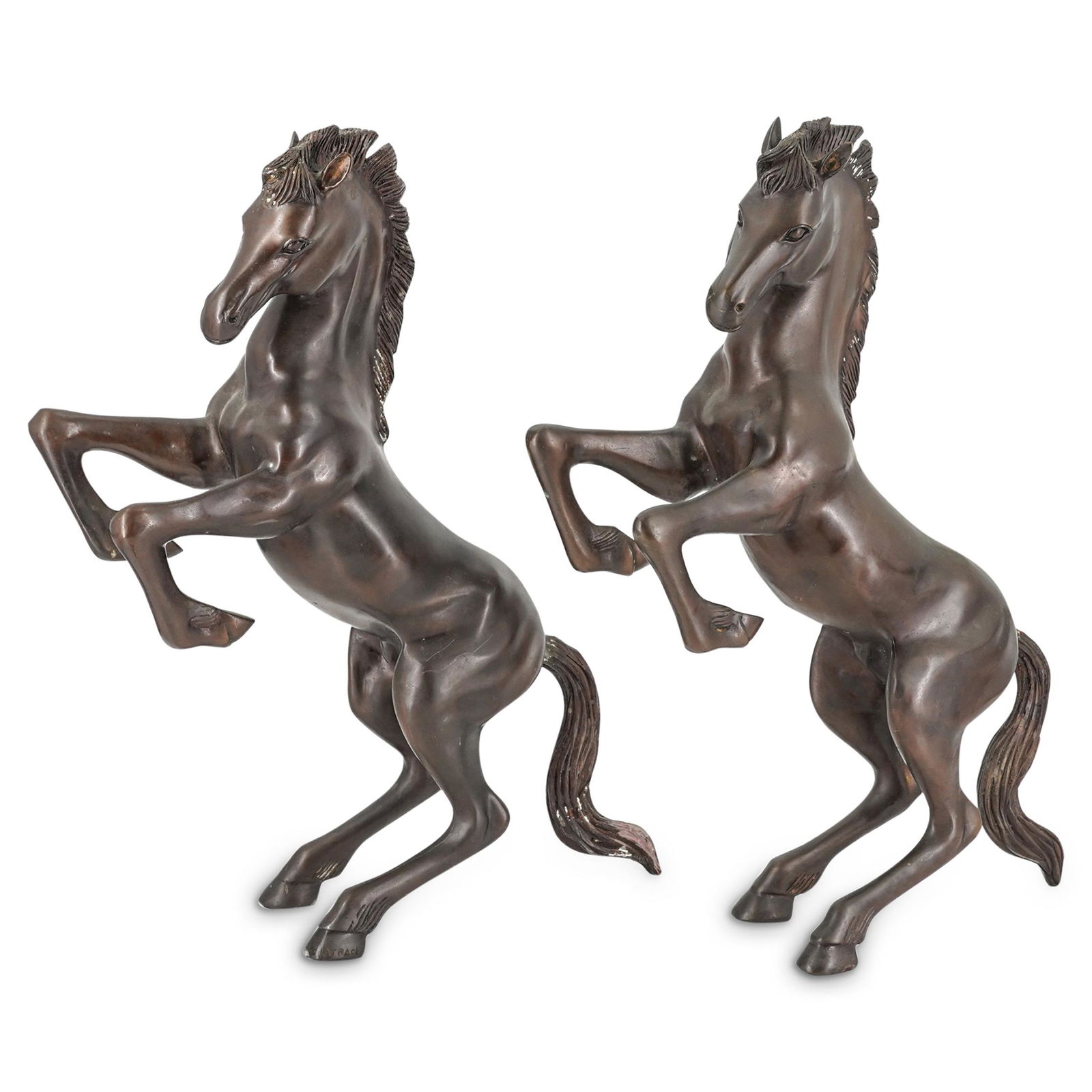 (2 Pc) Large P.J Mene Bronze Horse Equine Statues (1 of 8)