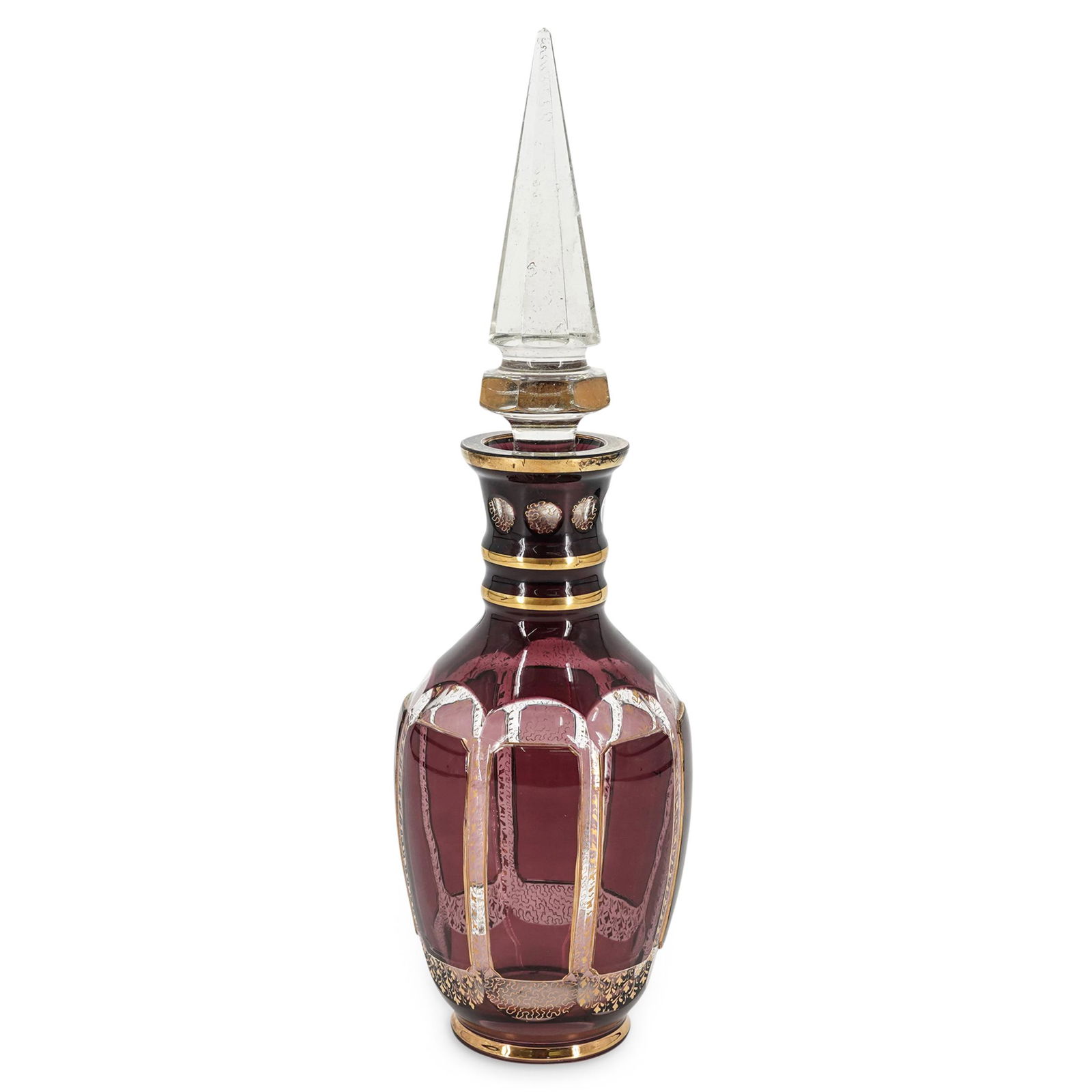 Large Moser Amethyst Glass Decanter (1 of 4)